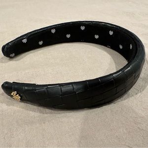 Lele Sadoughi Faux Leather Woven Alice Headband